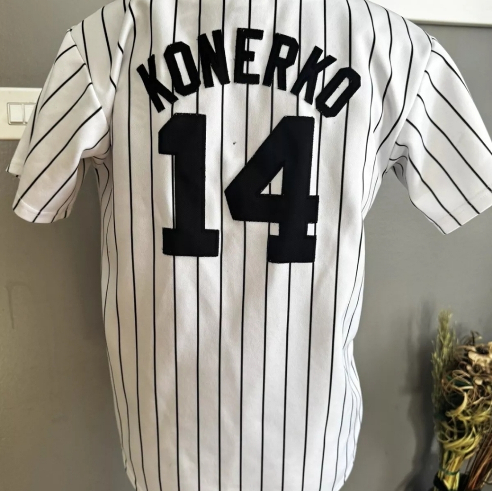 VINTAGE MAJESTIC MADE IN USA CHICAGO WHITE SOX #14 PAUL KONERKO JERSEY IN SIZE S - Picture 3 of 6